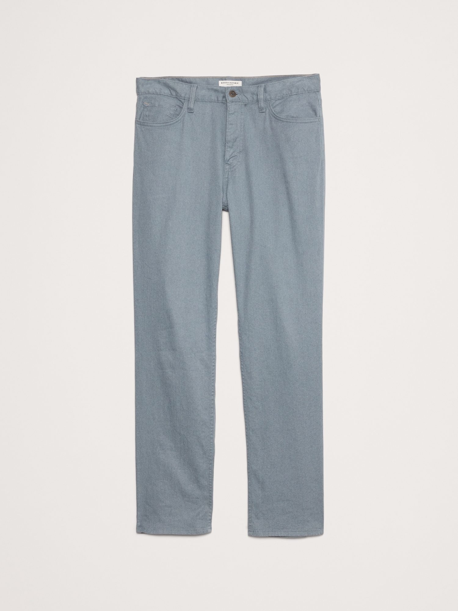 Straight Linen-Cotton Traveler Pant