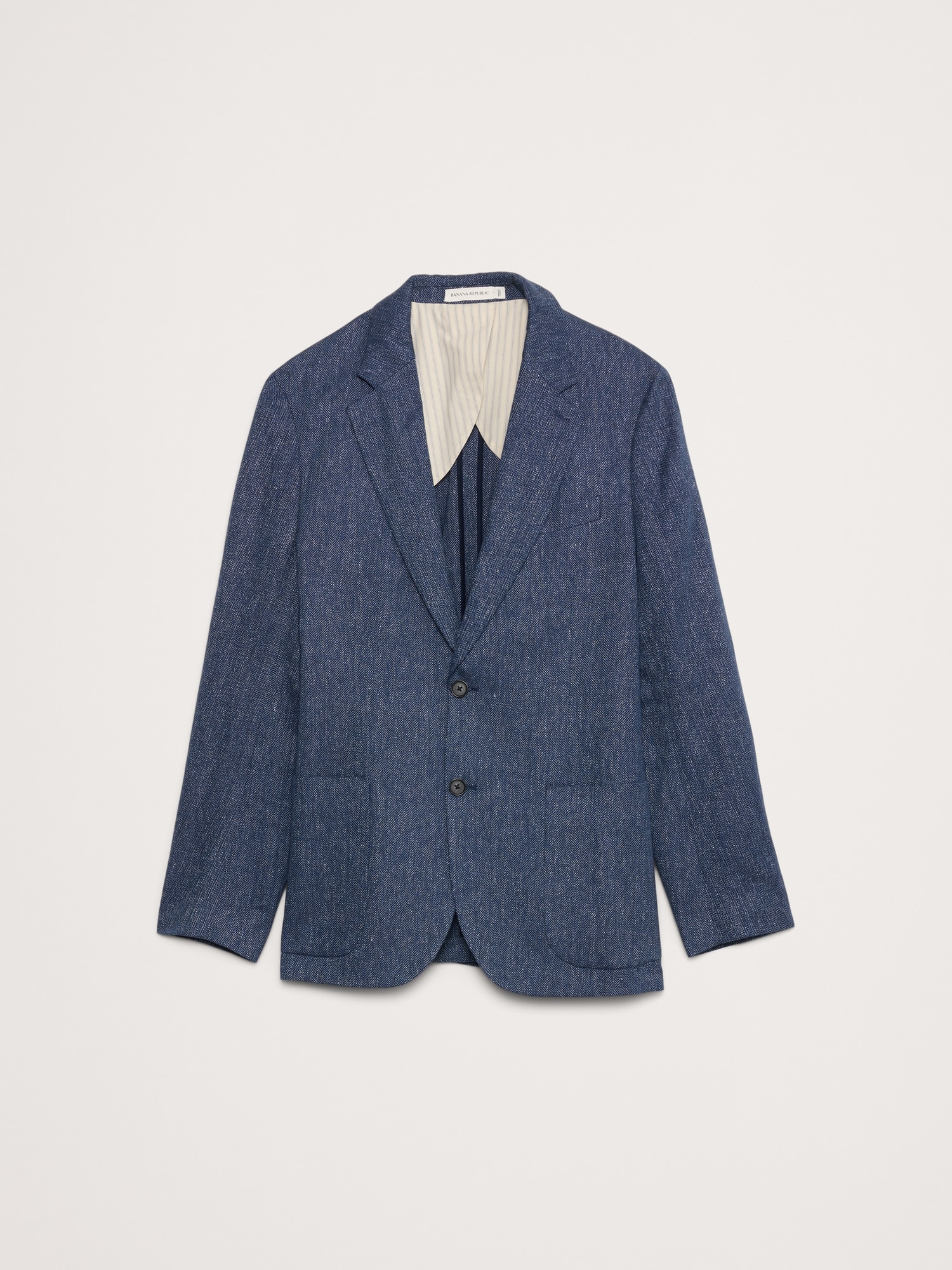 Linen-Cotton Herringbone Sport Coat