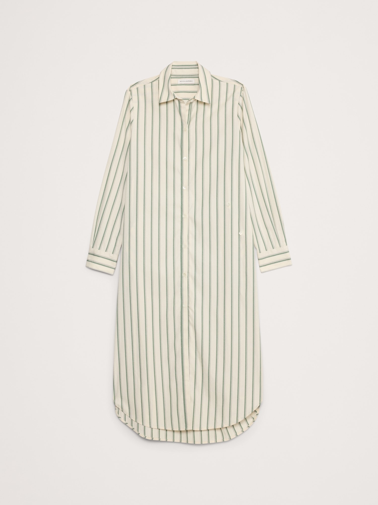 Poplin Asymmetrical Shirt Dress