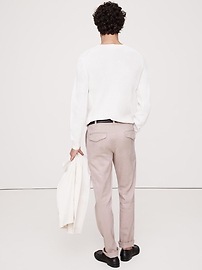 Athletic Slim Linen-Cotton Chino