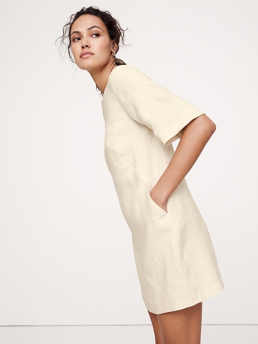 Linen Shift Dress | Banana Republic