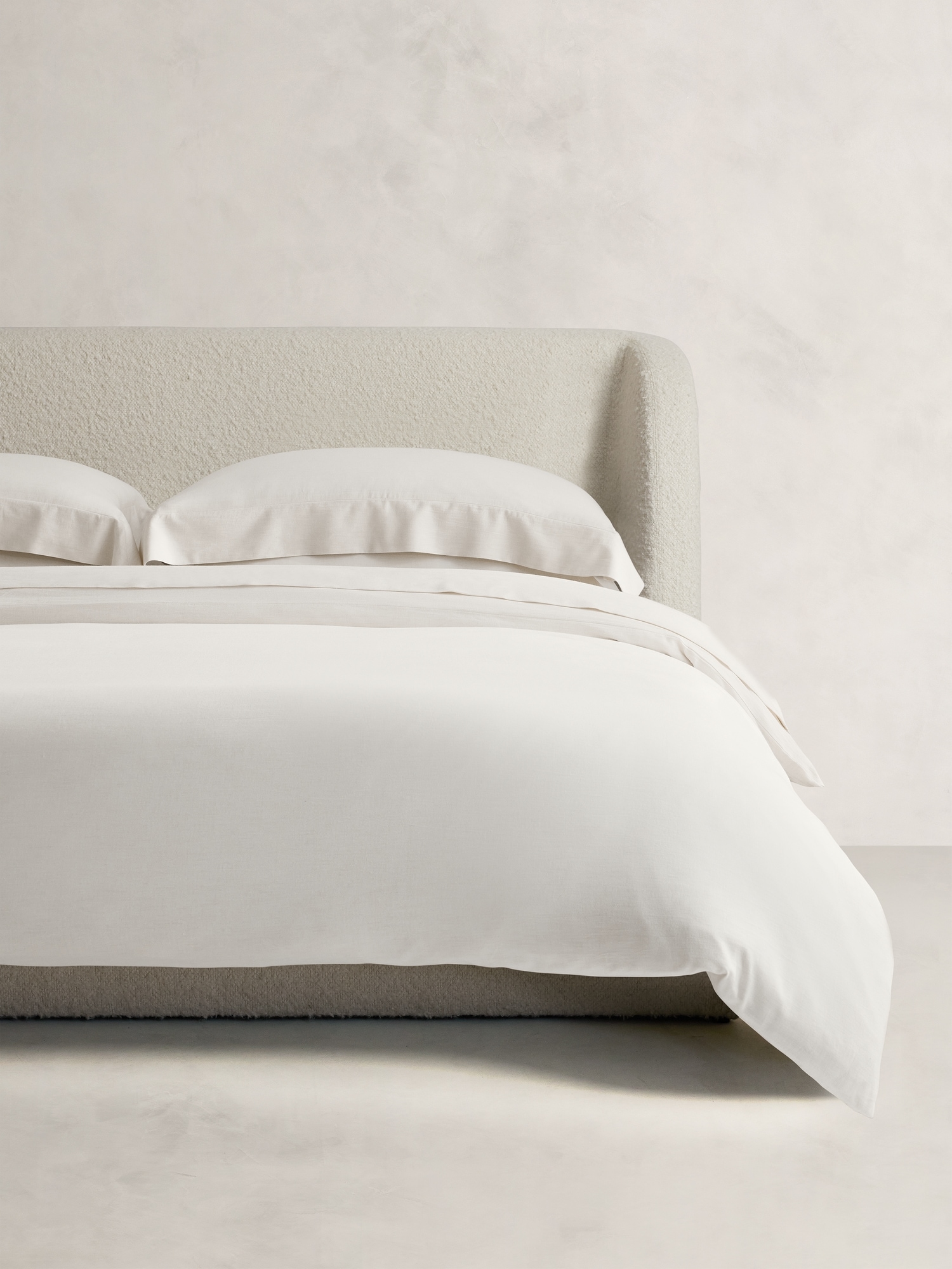 Cotton-Cashmere-Silk Duvet Cover - White
