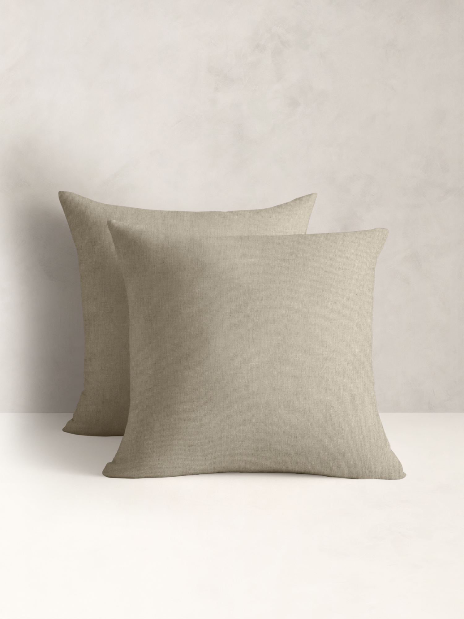 Cotton-Cashmere-Silk Sham Set - Beige