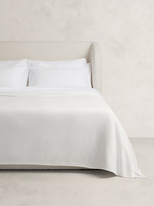 Woven Cotton Ribbed Blanket