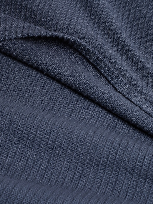 Woven Cotton Ribbed Blanket