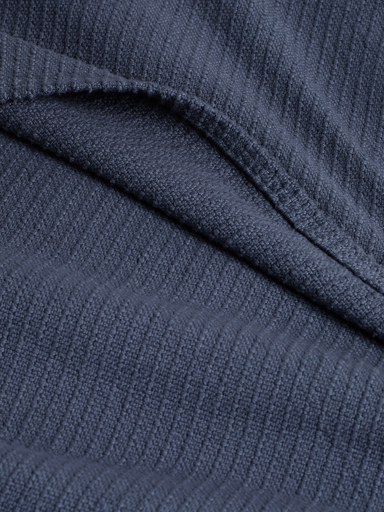 Woven Cotton Ribbed Blanket