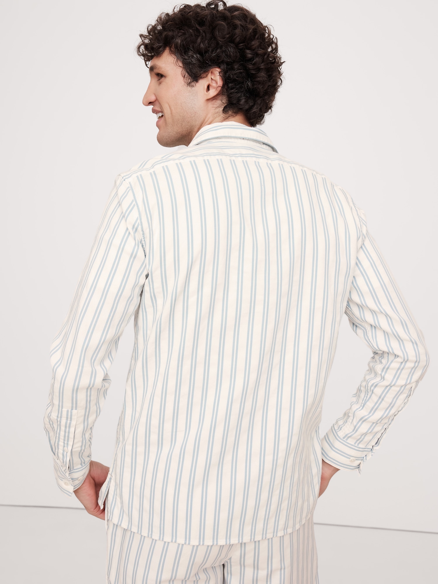 Textured Stripe Resort Shirt