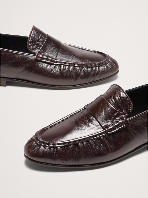 Sandales Vintage Banana Republic Talon Bloc Cuir - Taille US 6.5 - Marron