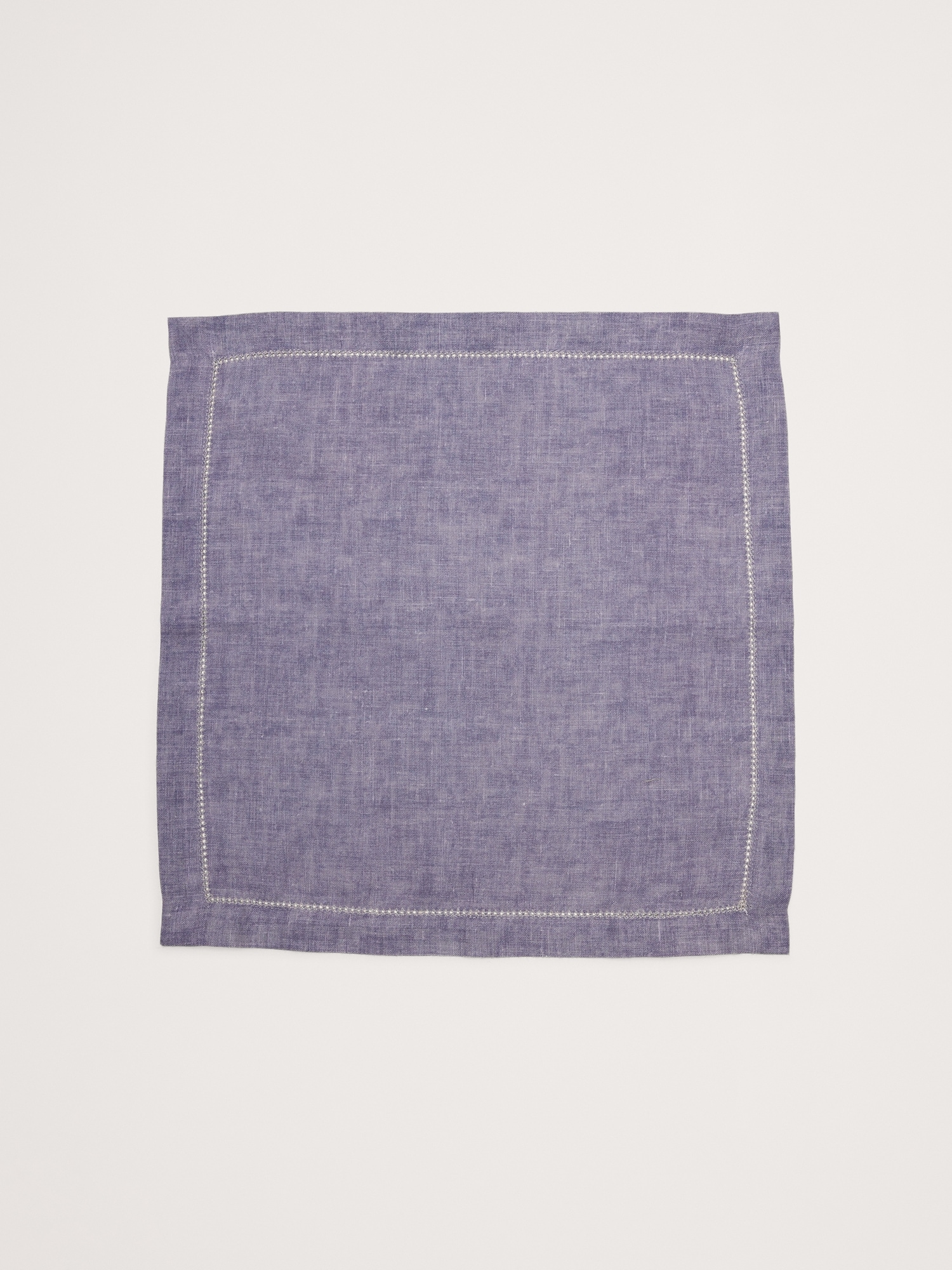 Ladder Stitch Linen Pocket Square