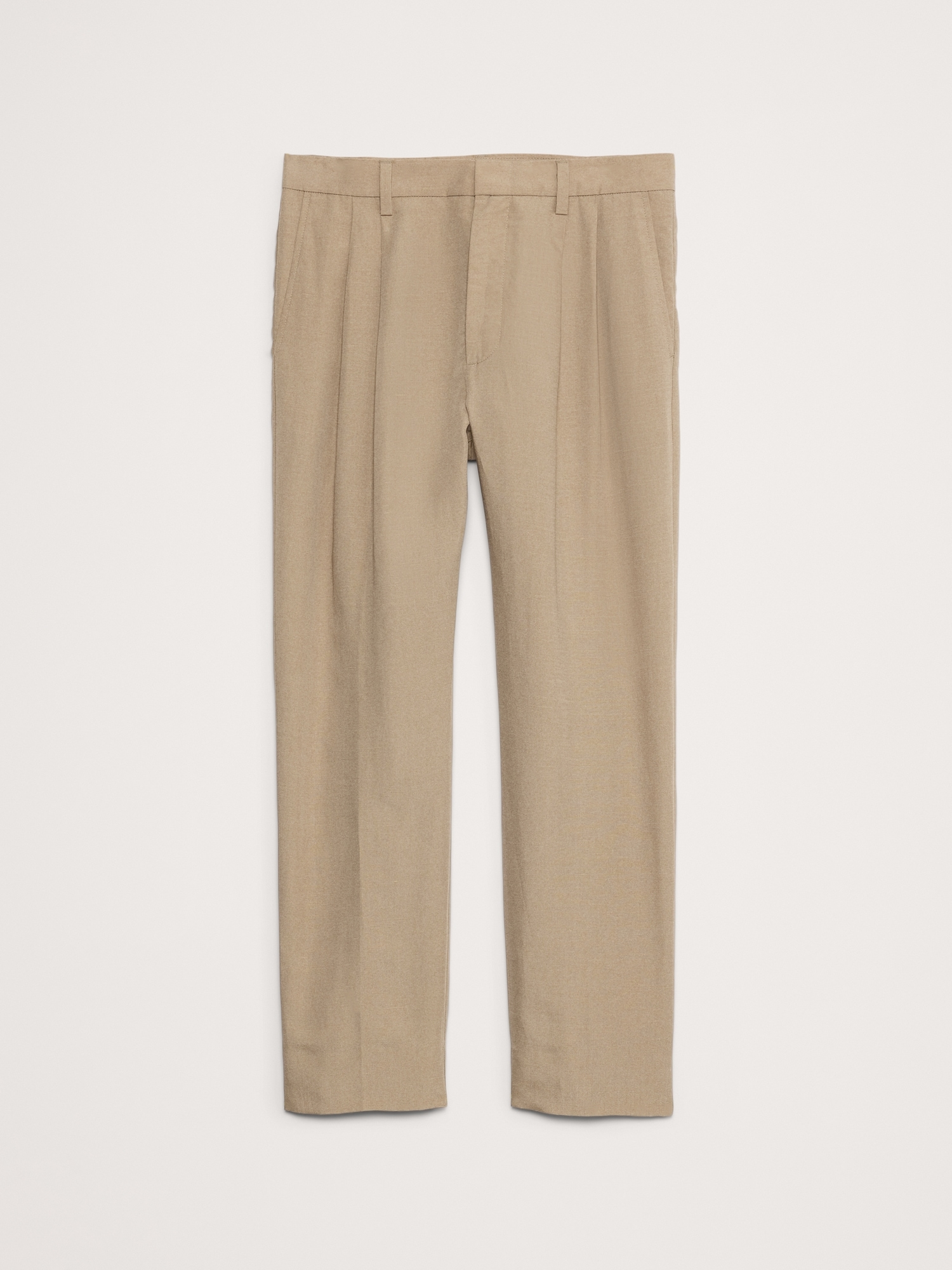 TENCEL™-Linen Pleated Cropped Pant