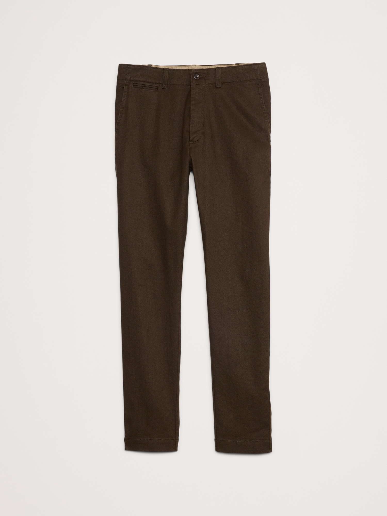 Athletic Slim Linen-Cotton Chino