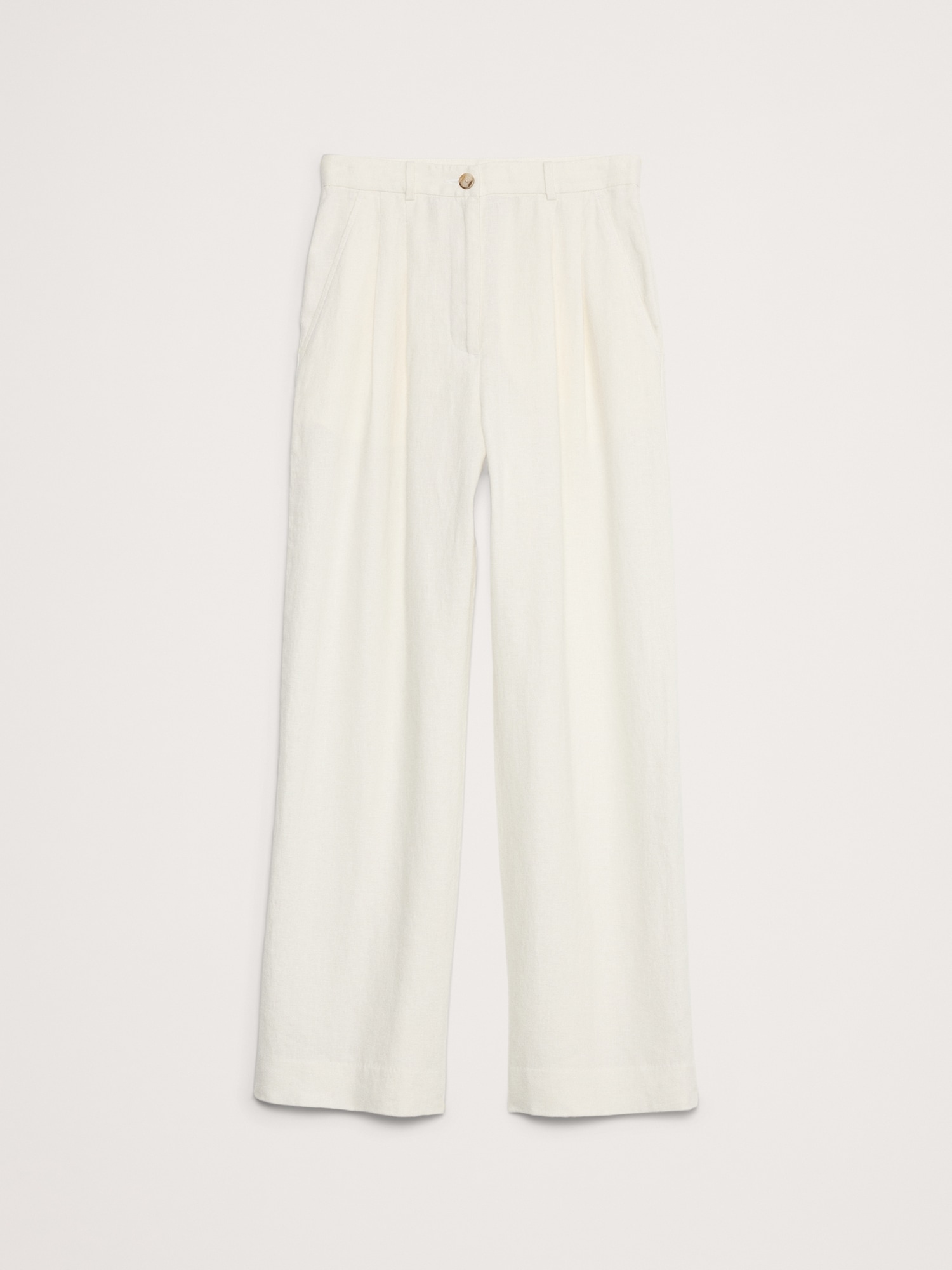 Soho High-Rise Wide-Leg Linen Pant