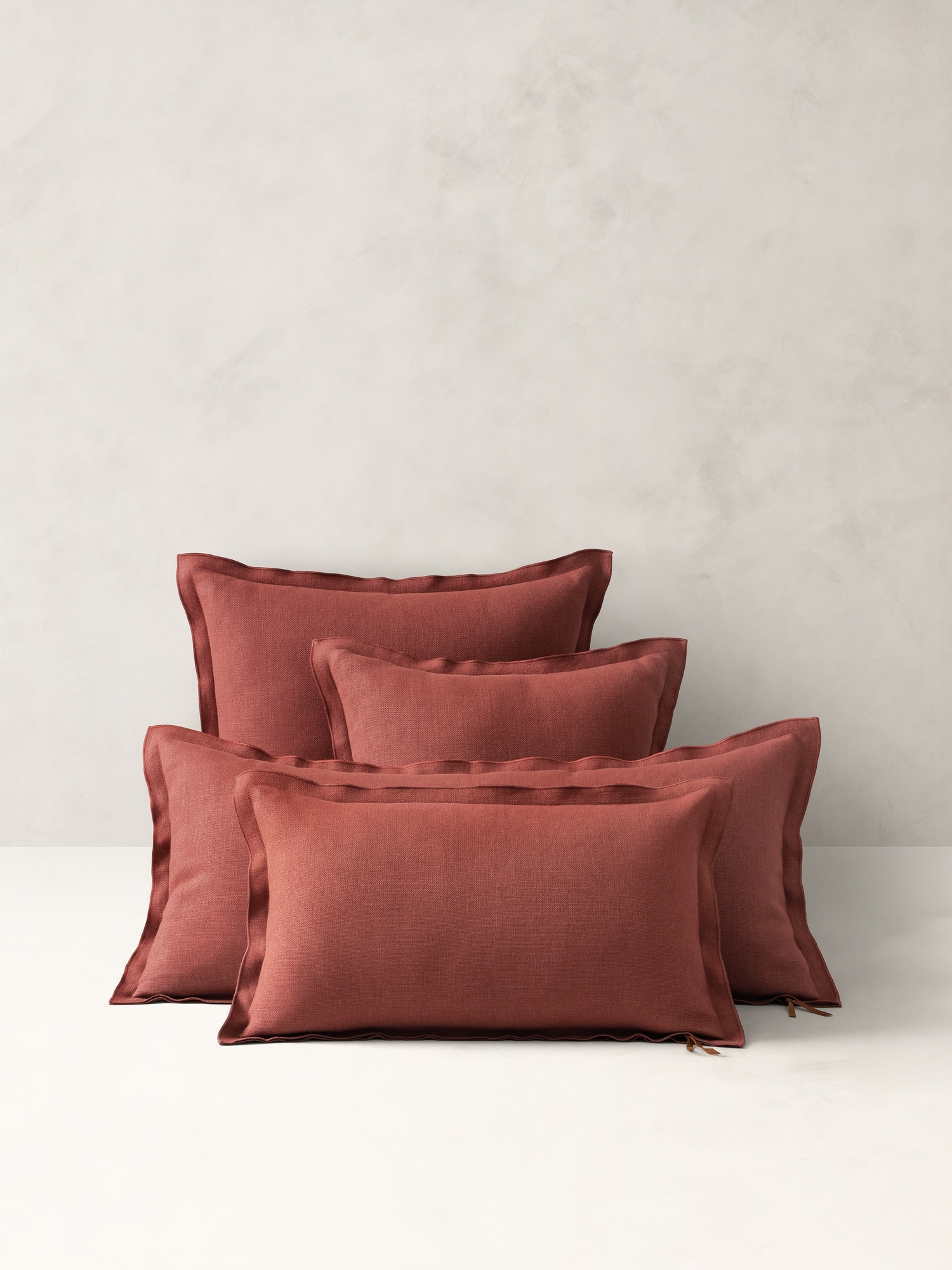 European Linen Pillow - Sienna Brown