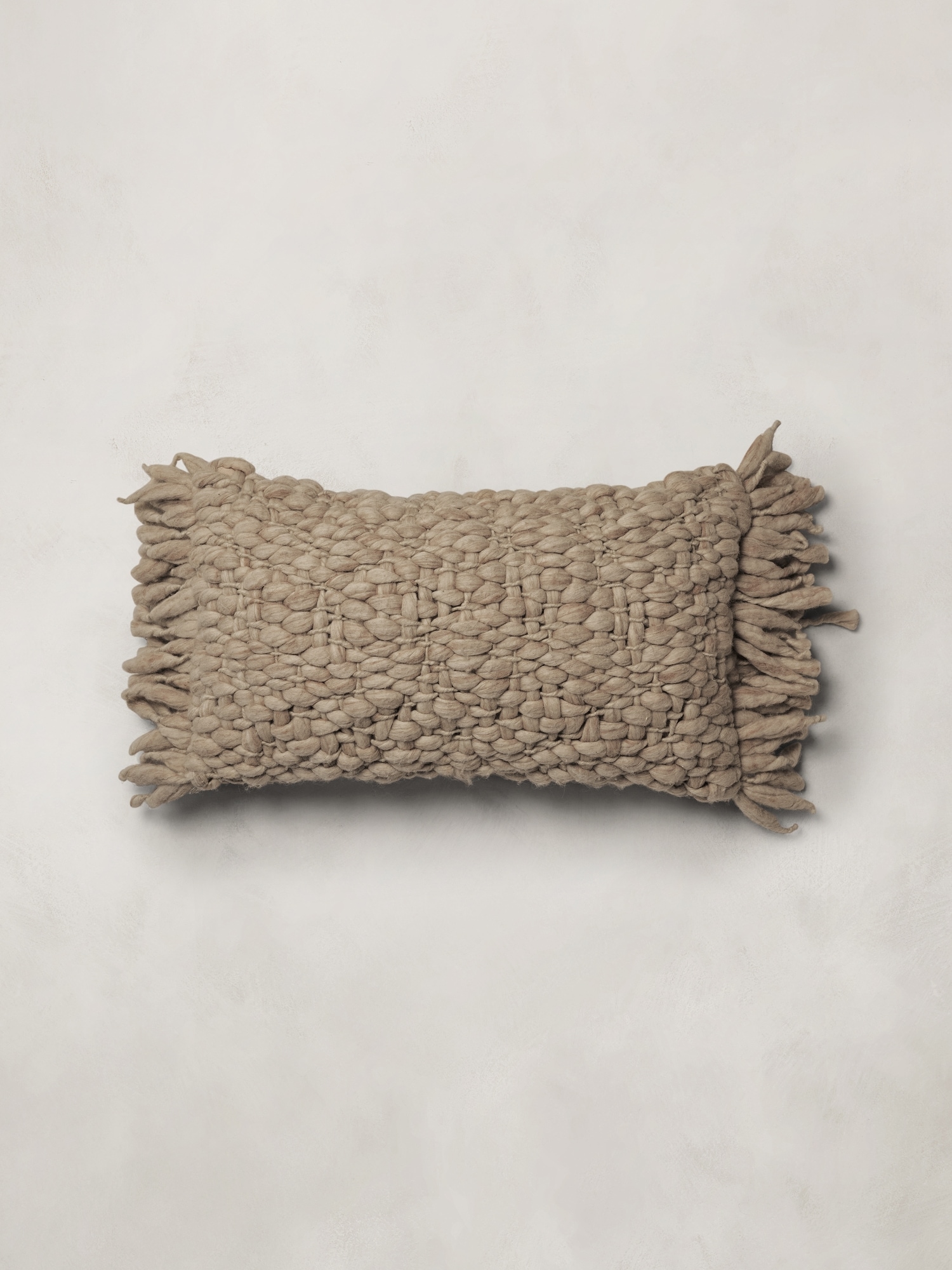 Hand-Carded Merino Pillow