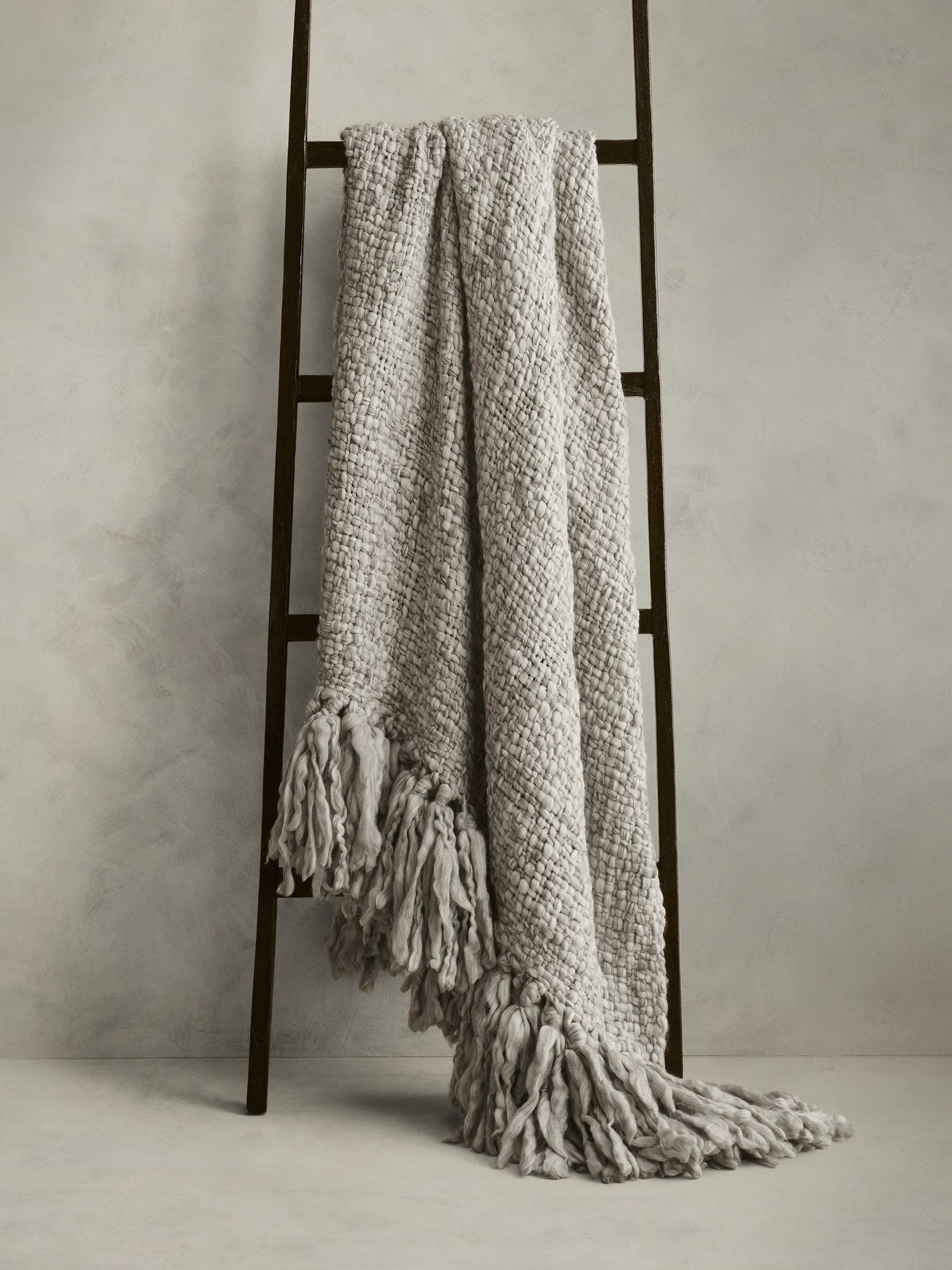 Hand-Carded Merino Throw Blanket