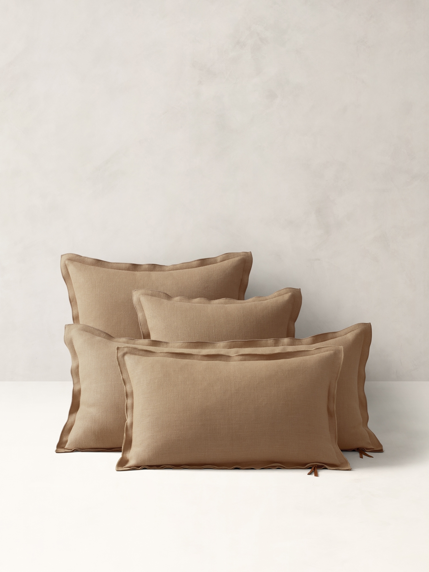 European Linen Pillow - Burnt Caramel