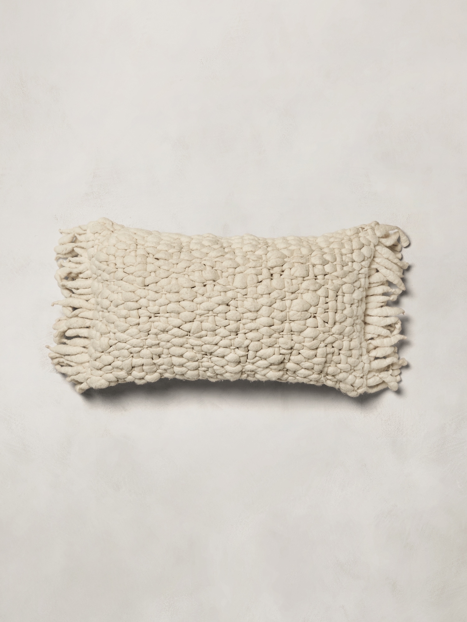 Hand-Carded Merino Pillow