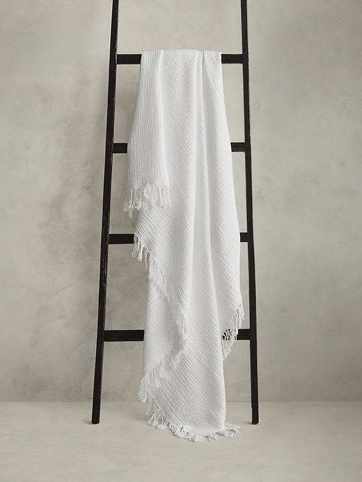 Cotton Gauze Reversible Throw