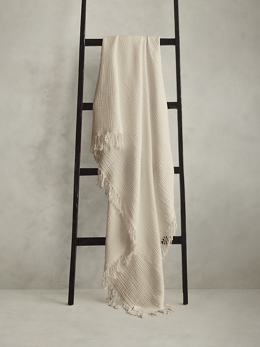 Cotton Gauze Reversible Throw