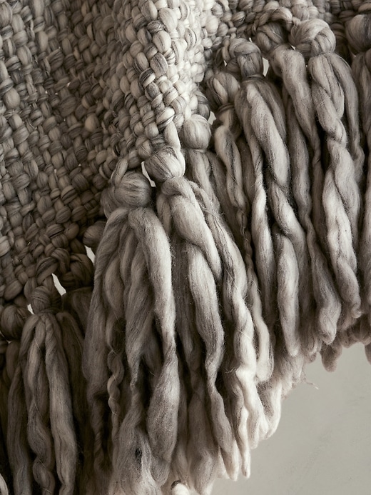 Hand-Carded Merino Throw Blanket