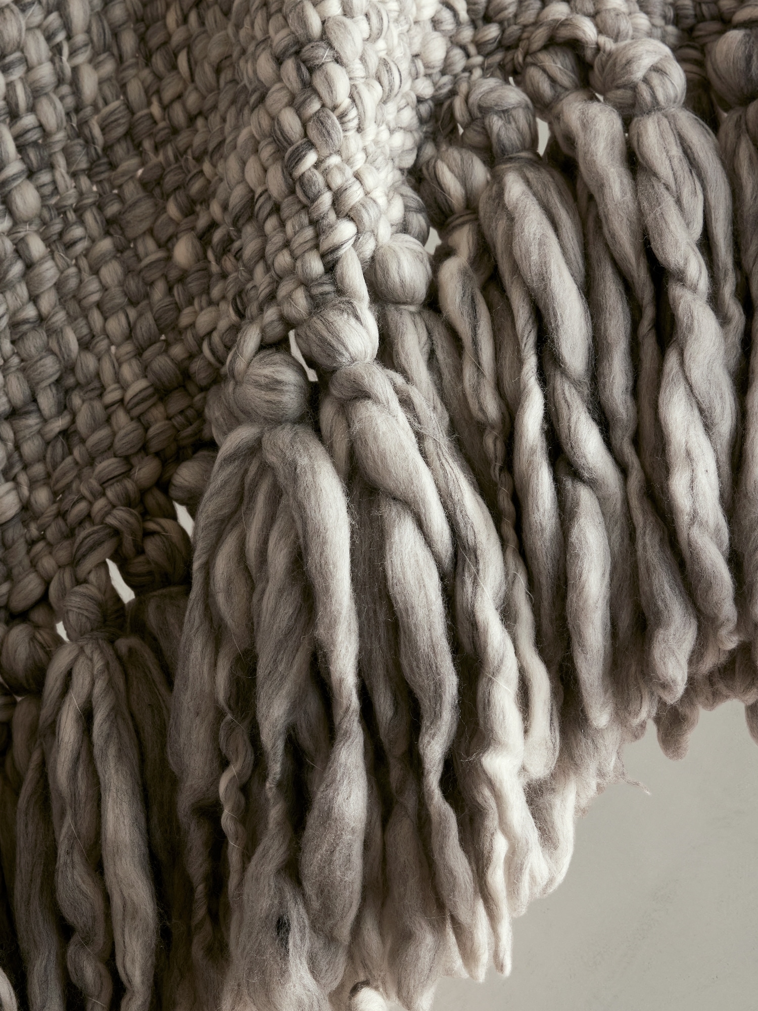 Hand-Carded Merino Throw Blanket