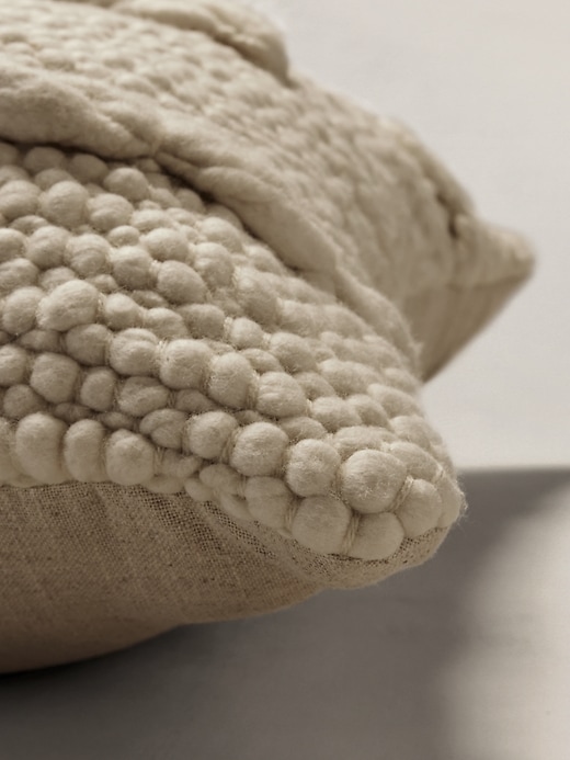 Hand-Carded Merino Pillow