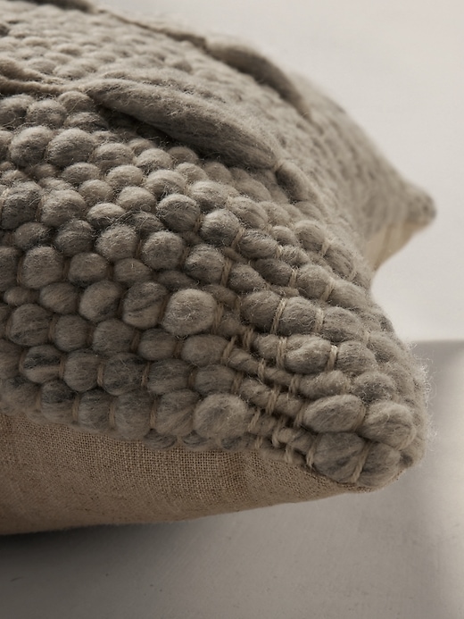 Hand-Carded Merino Pillow