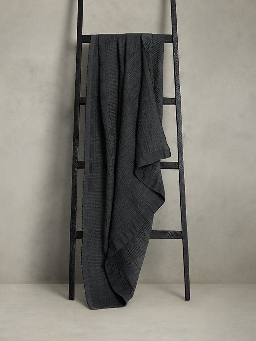 Linen Jacquard Throw