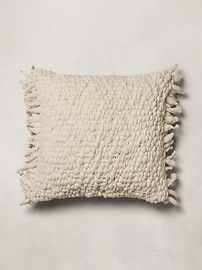 Hand-Carded Merino Pillow