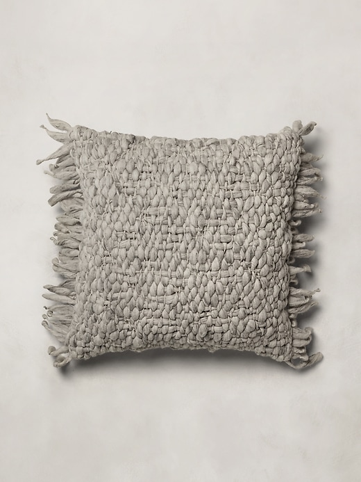 Hand-Carded Merino Pillow