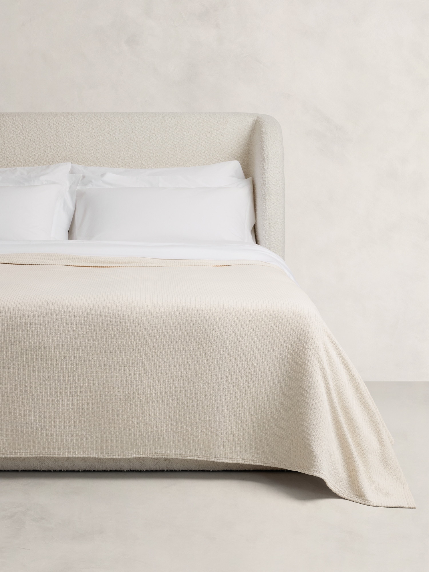 Image number 1 showing, Woven Cotton Ribbed Blanket