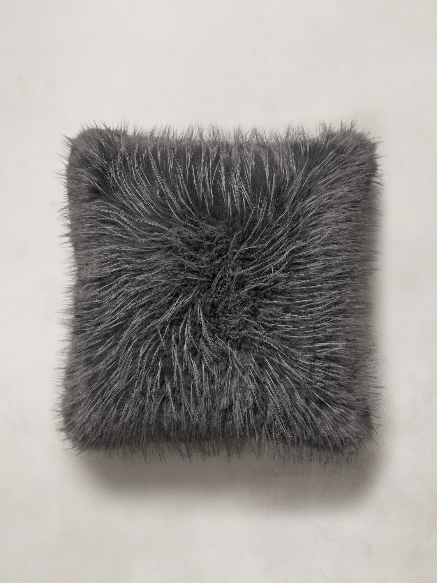 Tipped Faux Fur Pillow