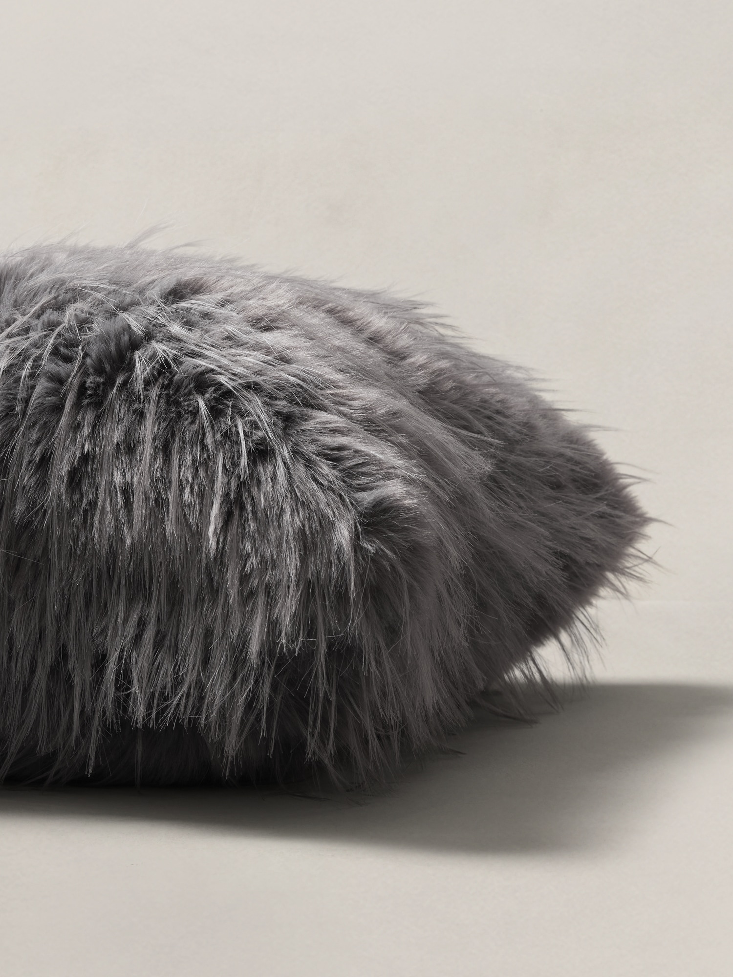 Tipped Faux Fur Pillow