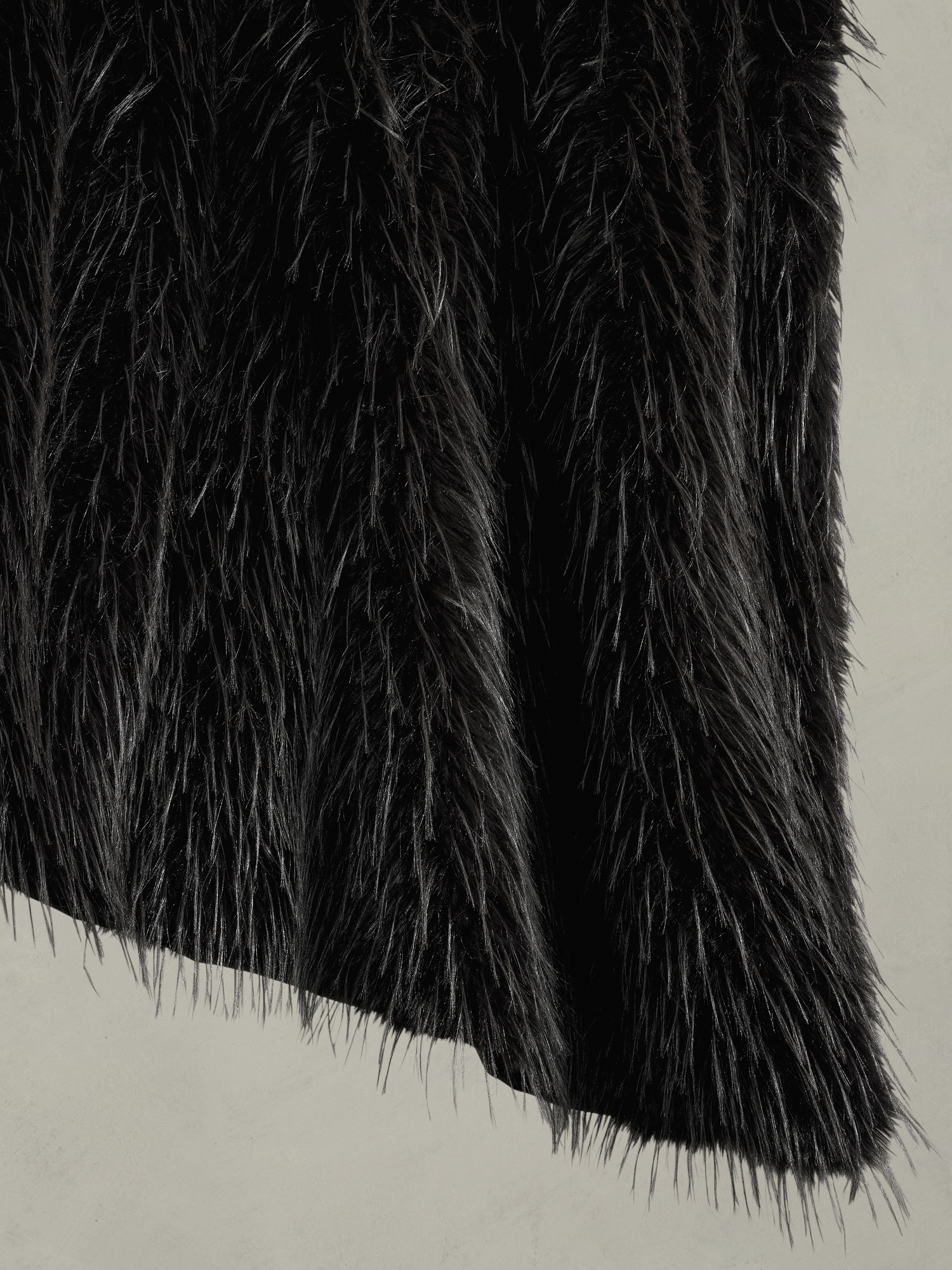 Tipped Faux Fur Throw