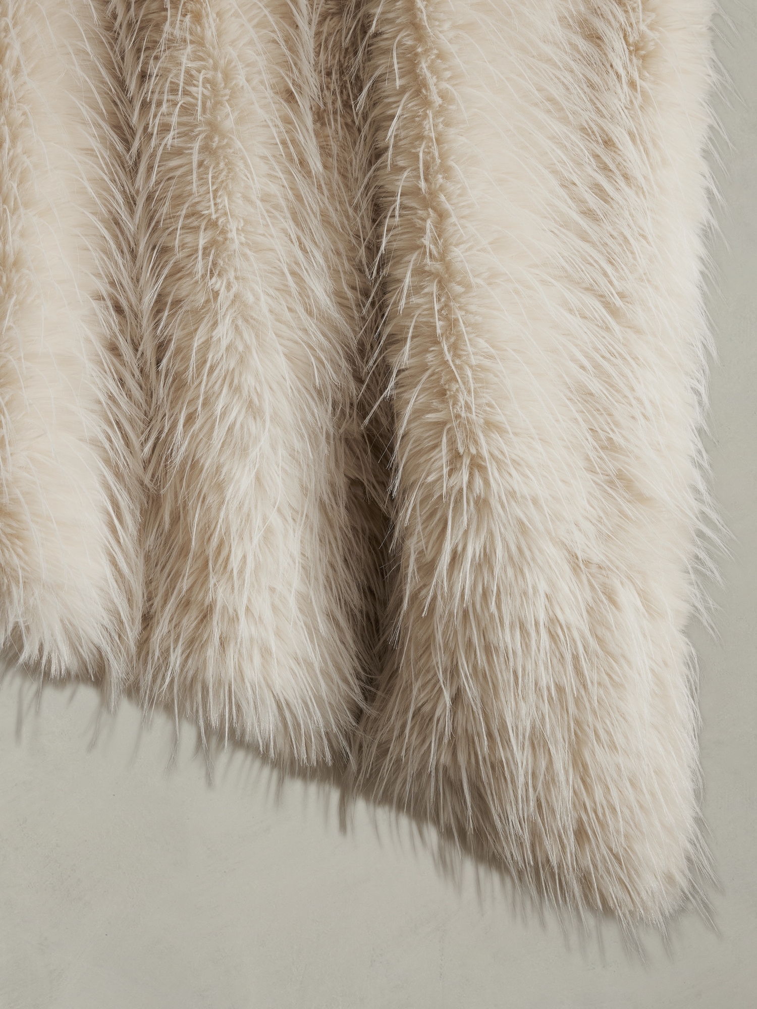 Tipped Faux Fur Throw