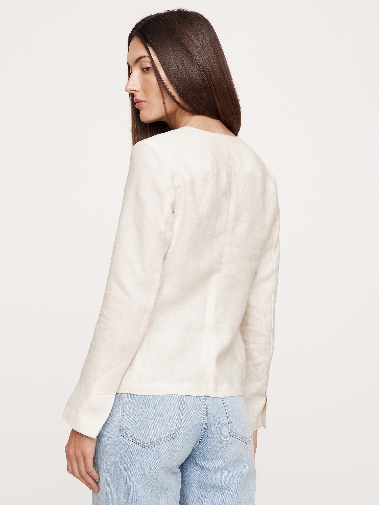 Linen Blazer Top