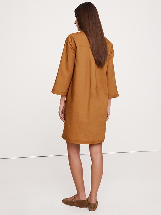 Embroidered Cotton Poplin Kaftan | Banana Republic
