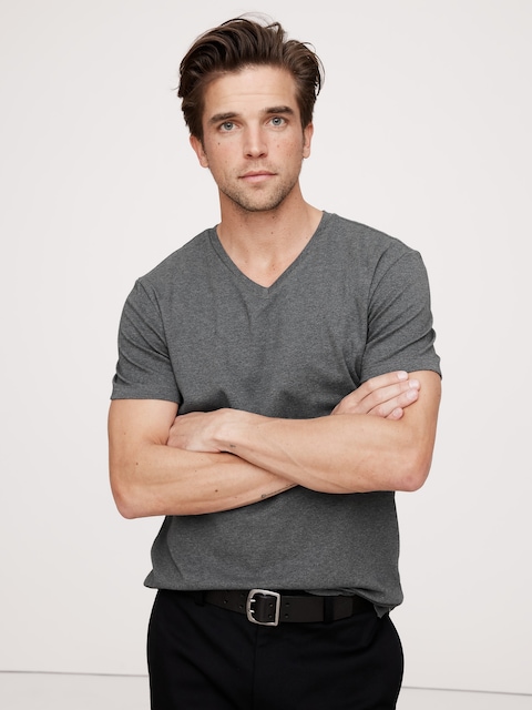 Luxury-Touch V-Neck T-Shirt