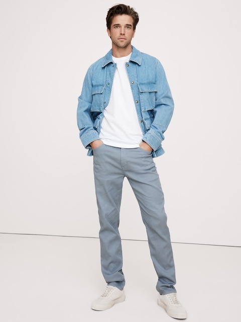 Slim Linen-Cotton Traveler Pant