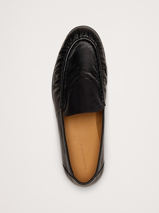 Leather Moc-Toe Loafer | Banana Republic