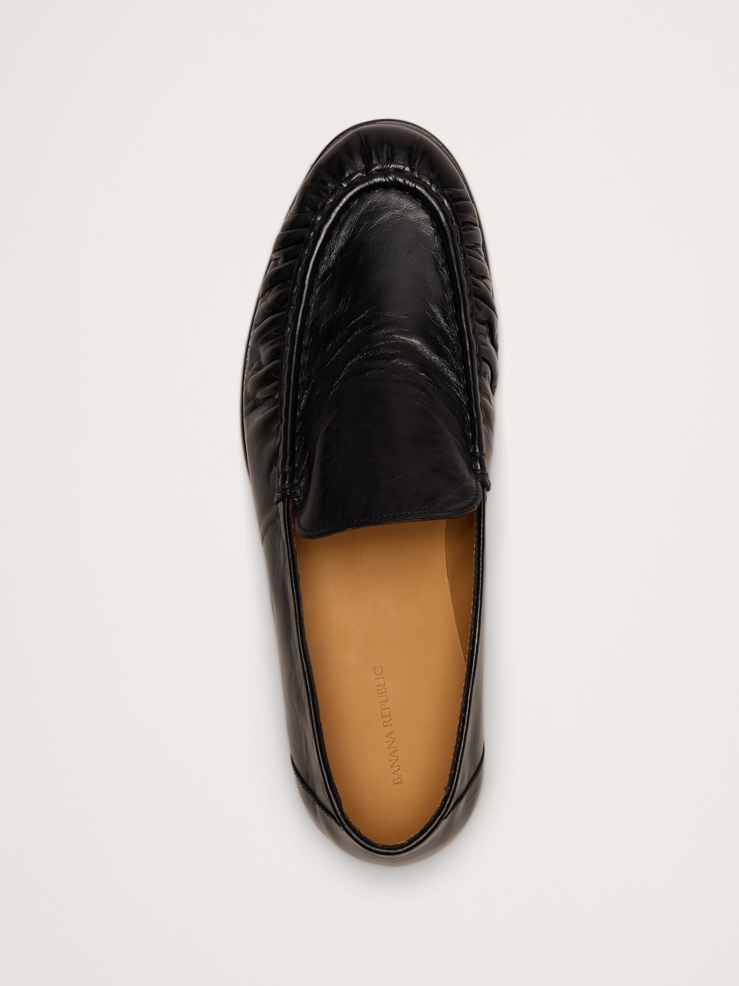 Мужские туфли Banana Republic Suede Moc-Toe Loafer, цвет: Чёрный — фото 5