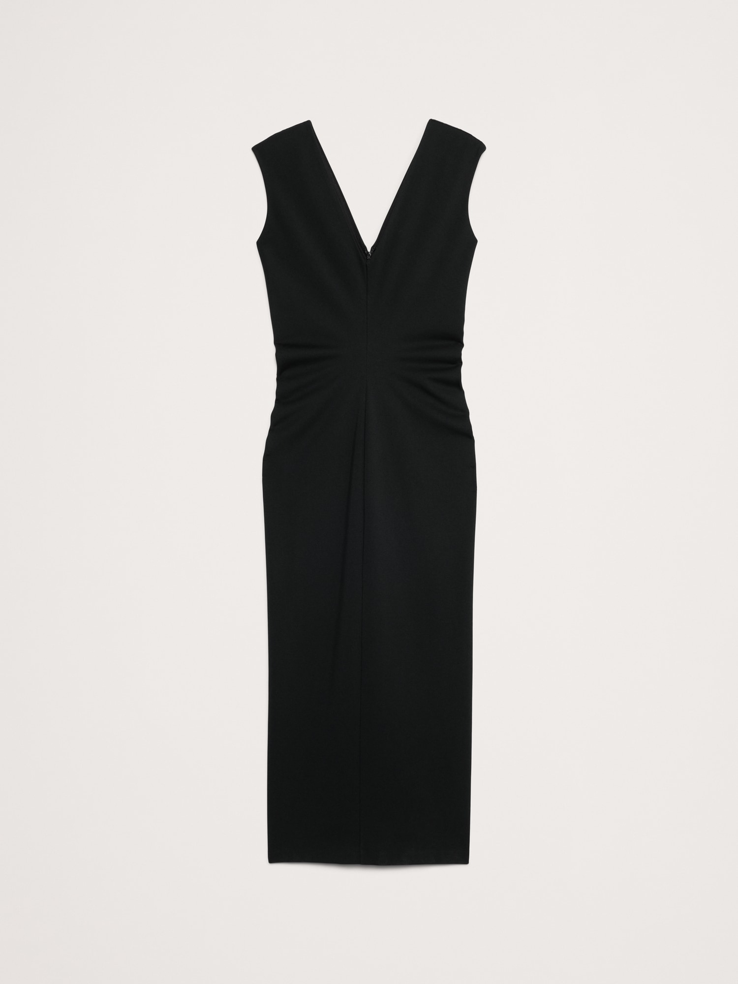 Lightweight Ponte Bias-Cut Maxi Dress