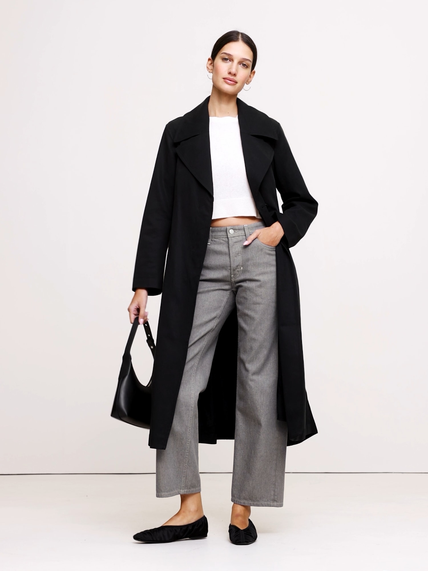 Image number 2 showing, Drapey Trench Coat