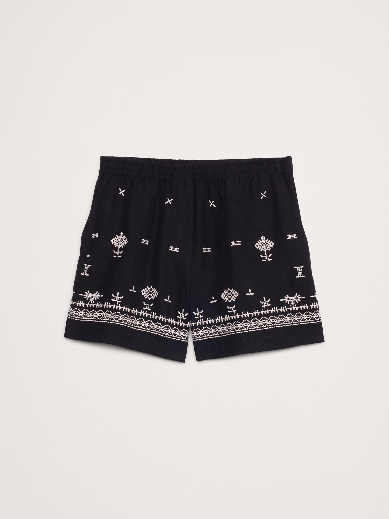 Embroidered TENCEL™-Linen Boxer Short