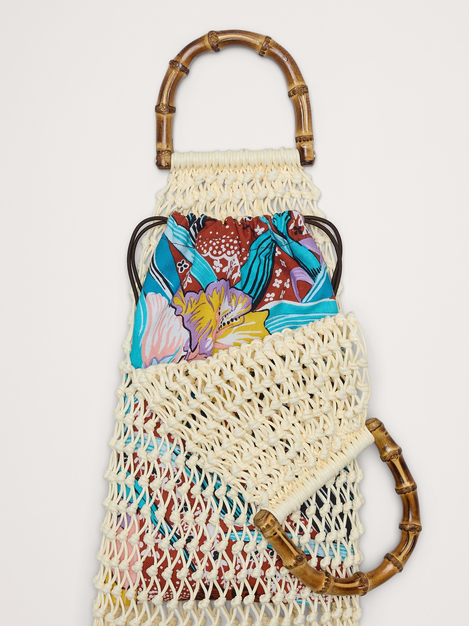 The White Lotus Waxed Cord Macramé Bag