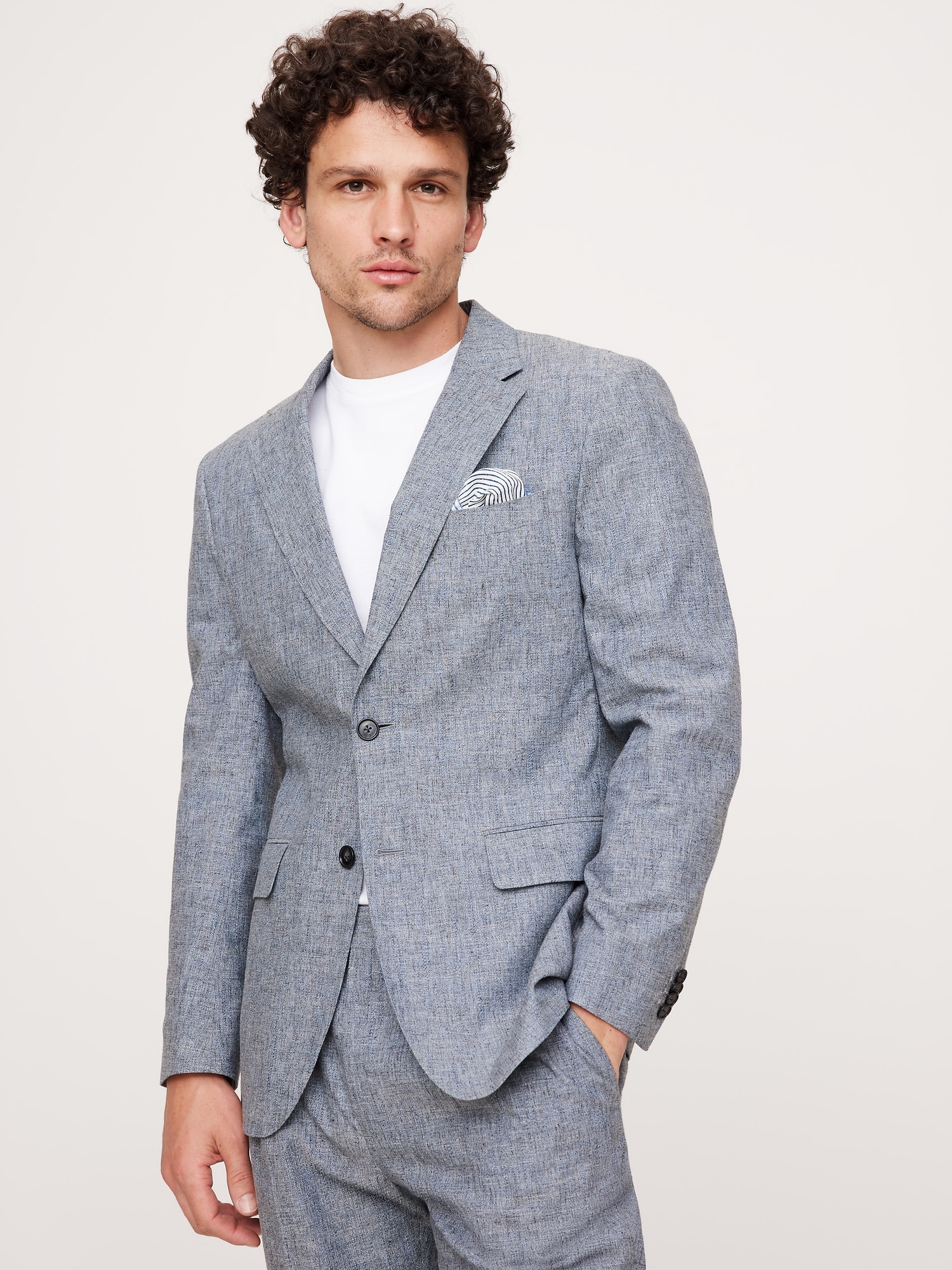 Cotton-Linen Suit Jacket