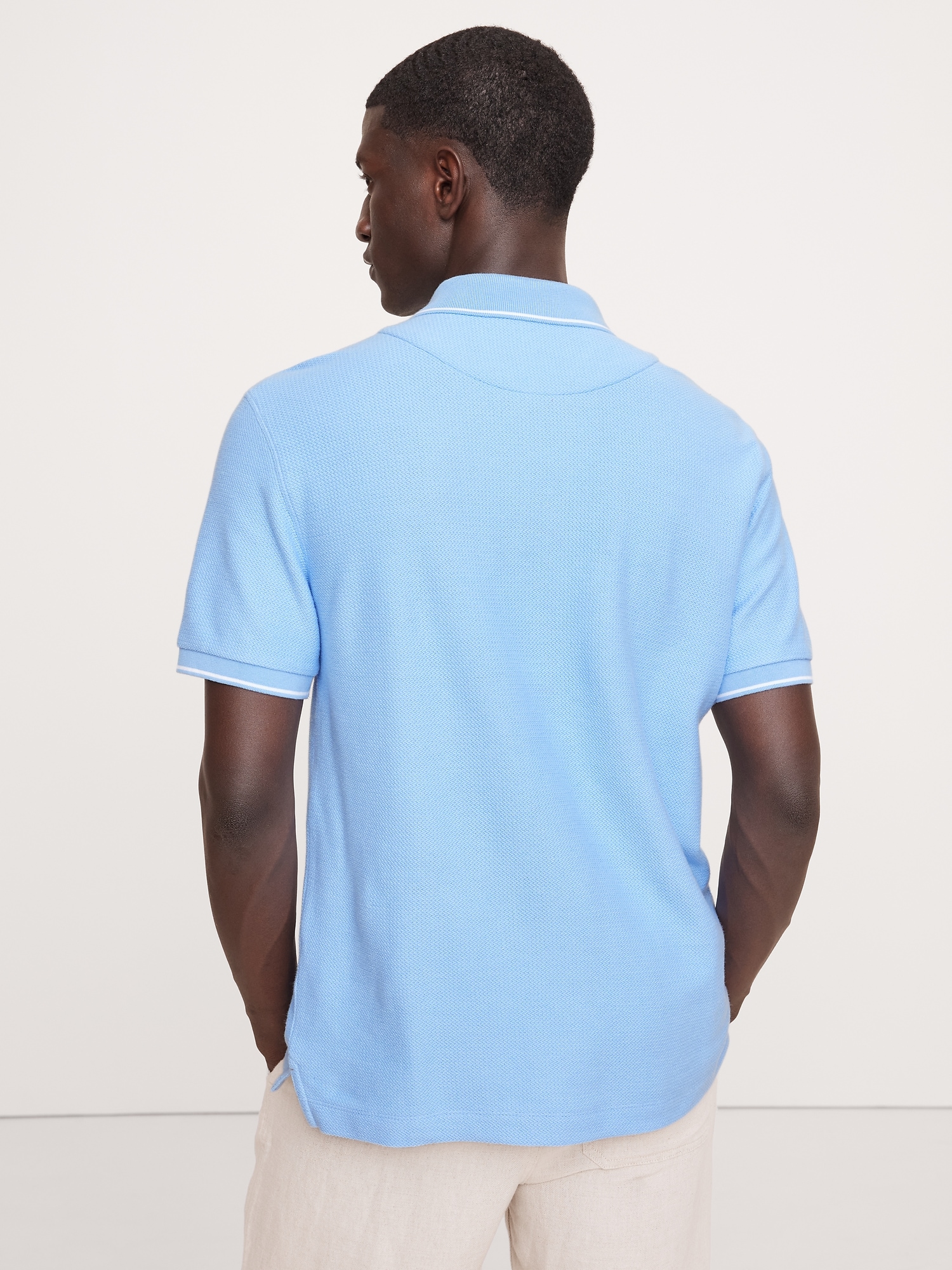 Zig-Zag Jacquard Polo