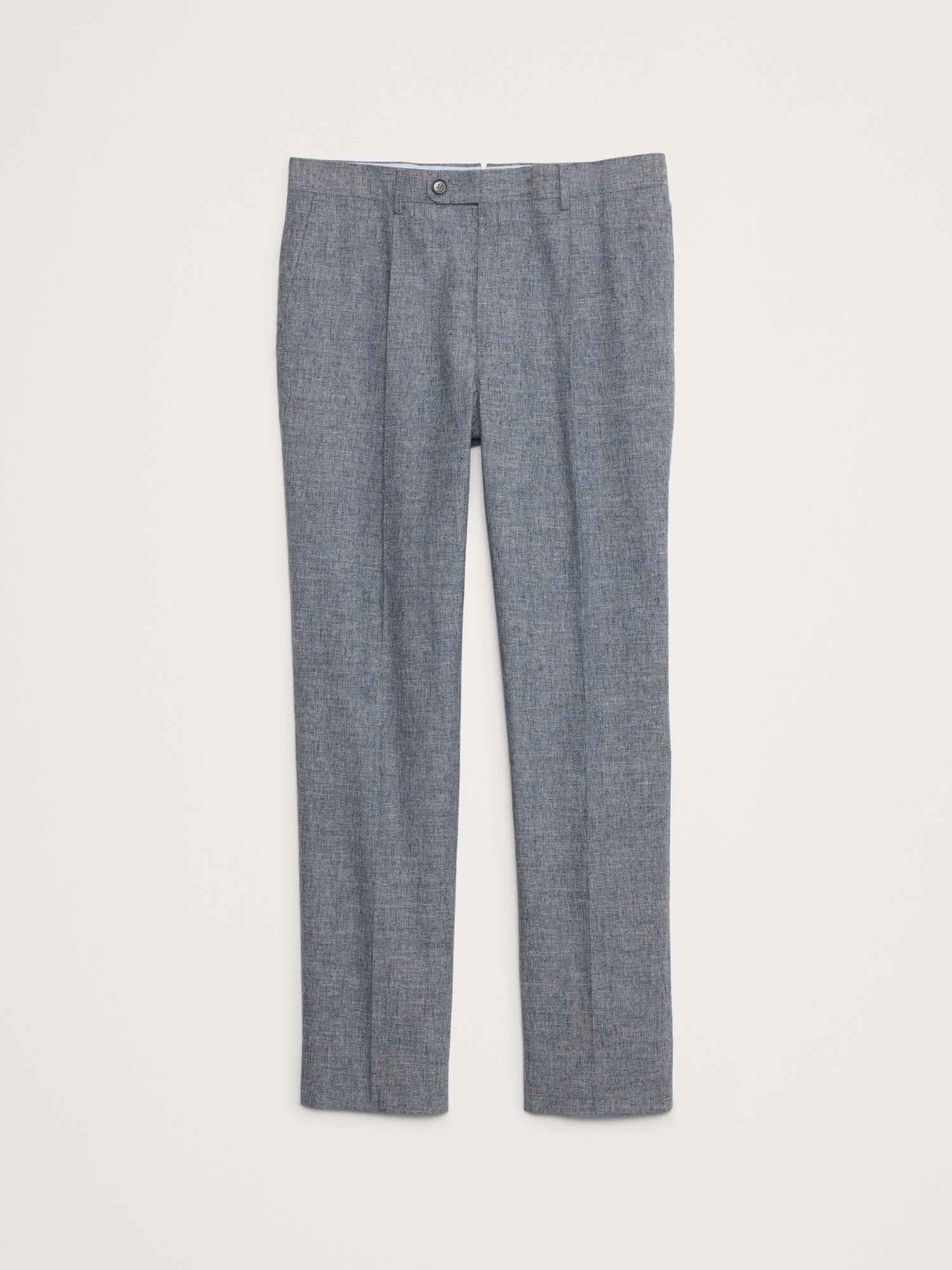 Мужские брюки Banana Republic Cotton-Linen Suit Pant, цвет: Синий — фото 4