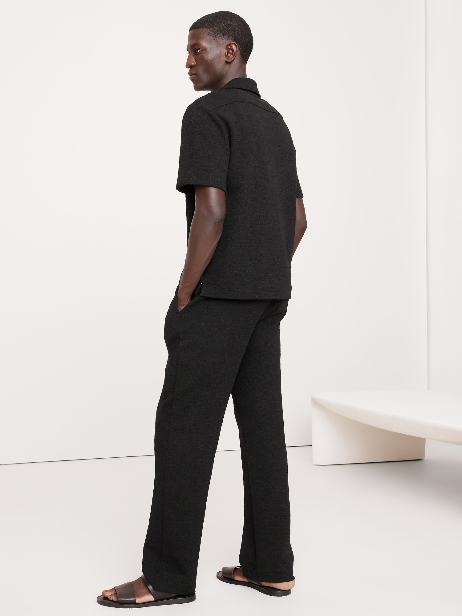 Slub Bouclé Beach Pant