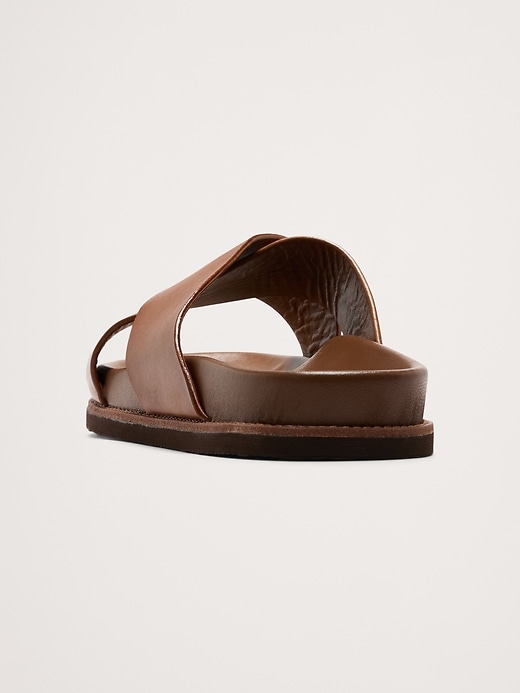 Leather Slide Sandals | Banana Republic
